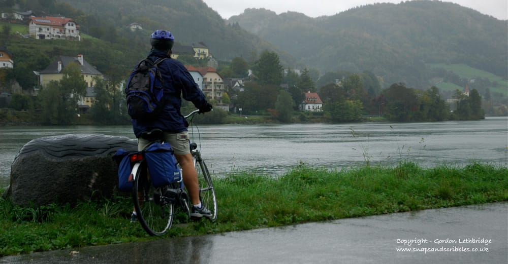 A rain and wind-lashed Danube is definitely not blue