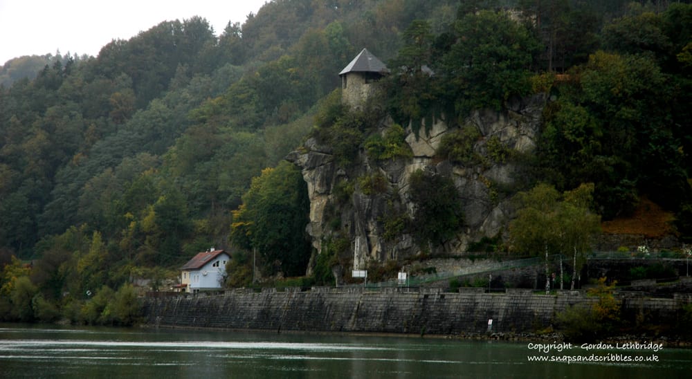 The dark brooding Werfenstein Castle