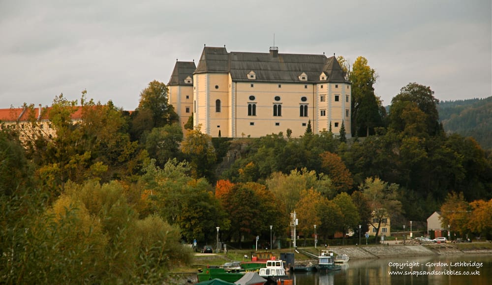 Grein Castle, a welcome sight at the end of the first day.