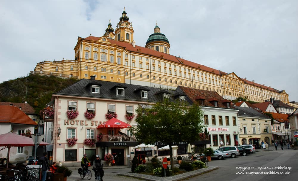 The abbey at Melk on the Danube