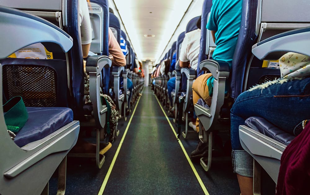 Low-cost carrier seating in cabin