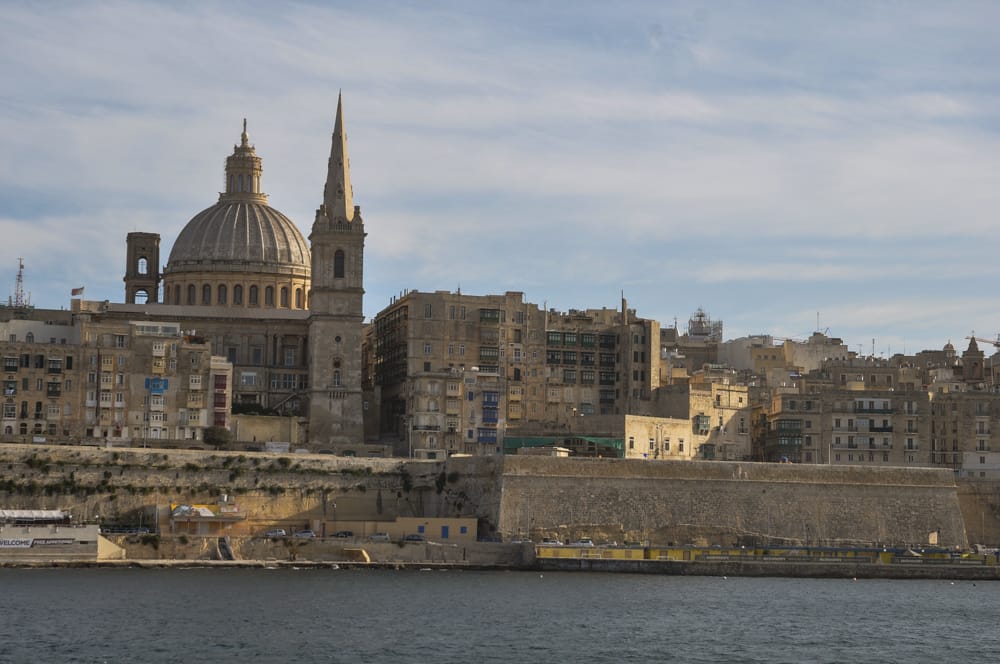 Approaching Valletta from Sliema