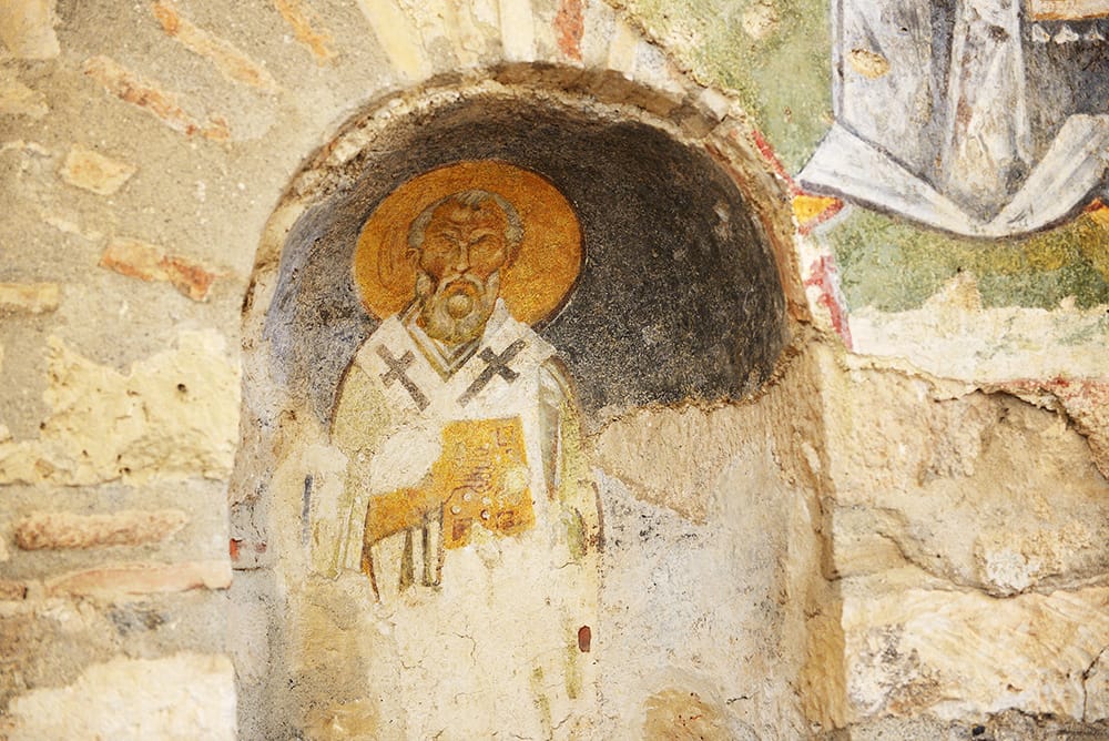 Finding Santa fresco of Saint Nicholas