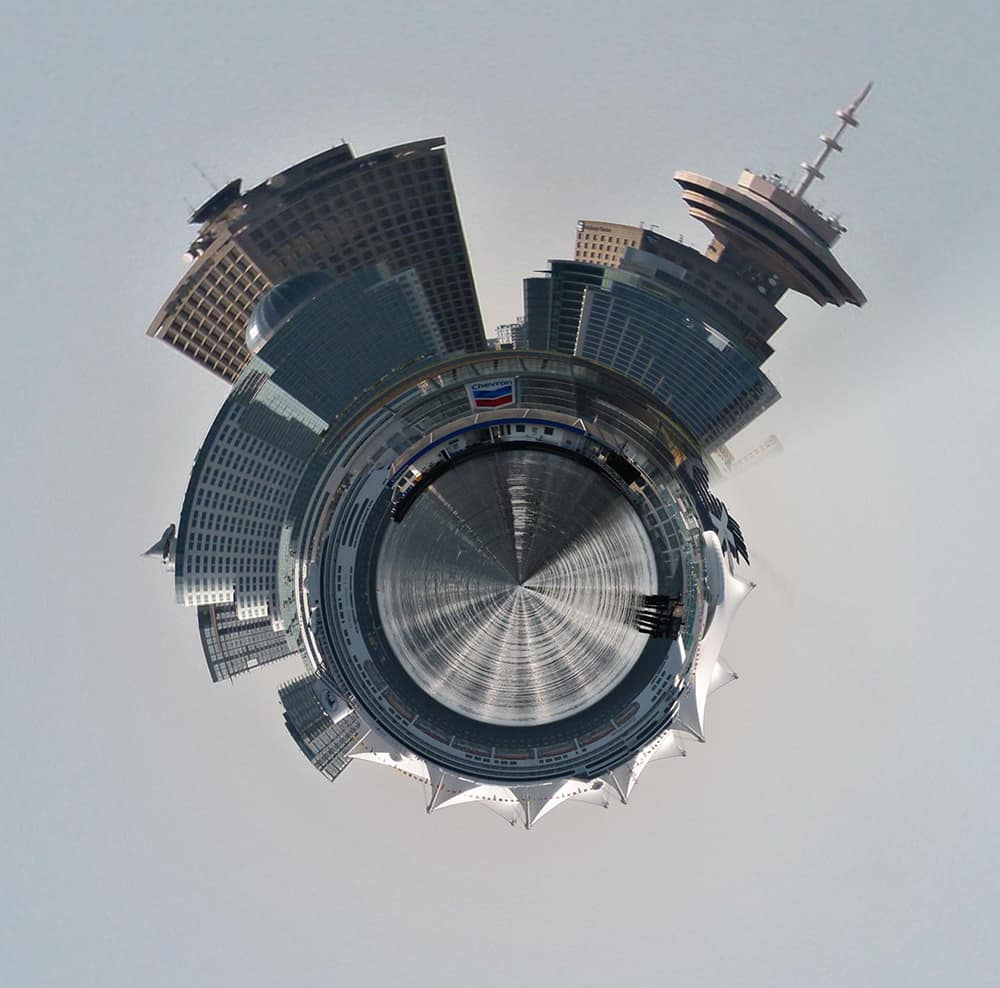Where in the World 684 distorted city image