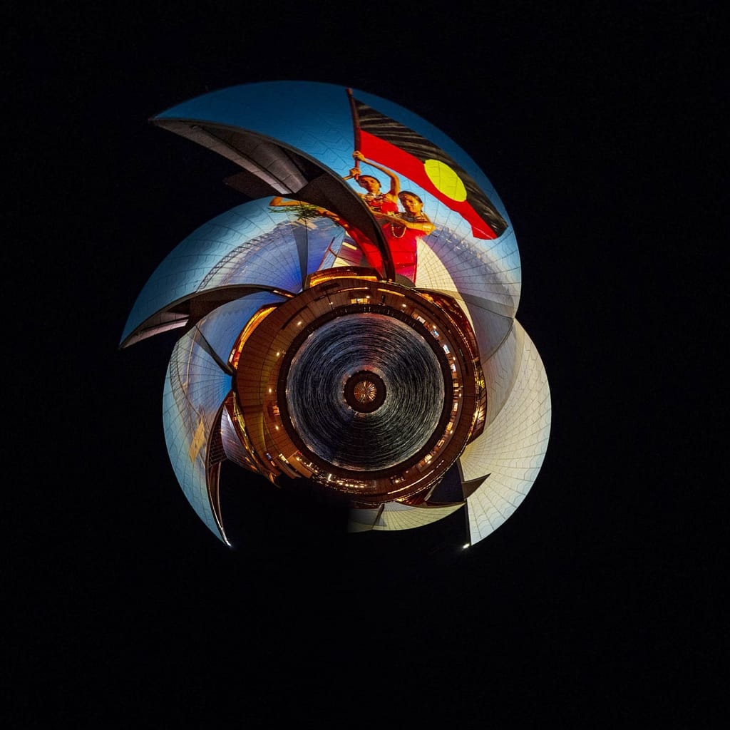 Where in the World 665 distorted city image